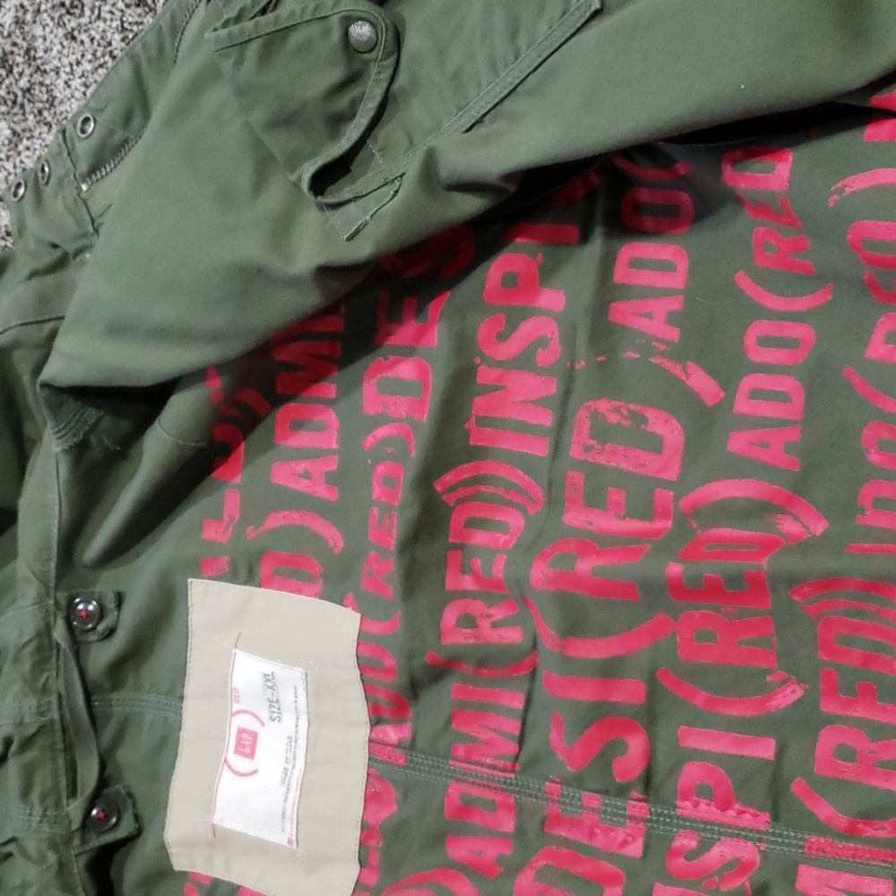 GAP  Men's Utility Jacket in Forest Green - Picture 5 of 6